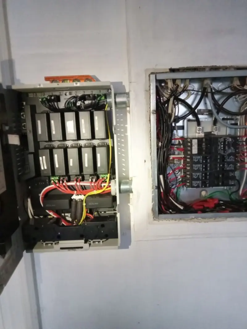 Electrical panel upgrade completed for Security Camera Wiring in San Miguel